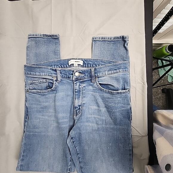 Fashion Nova Men Jeans Men's 34x30 Blue Light Wash Skinny Jeans - Picture 4 of 5